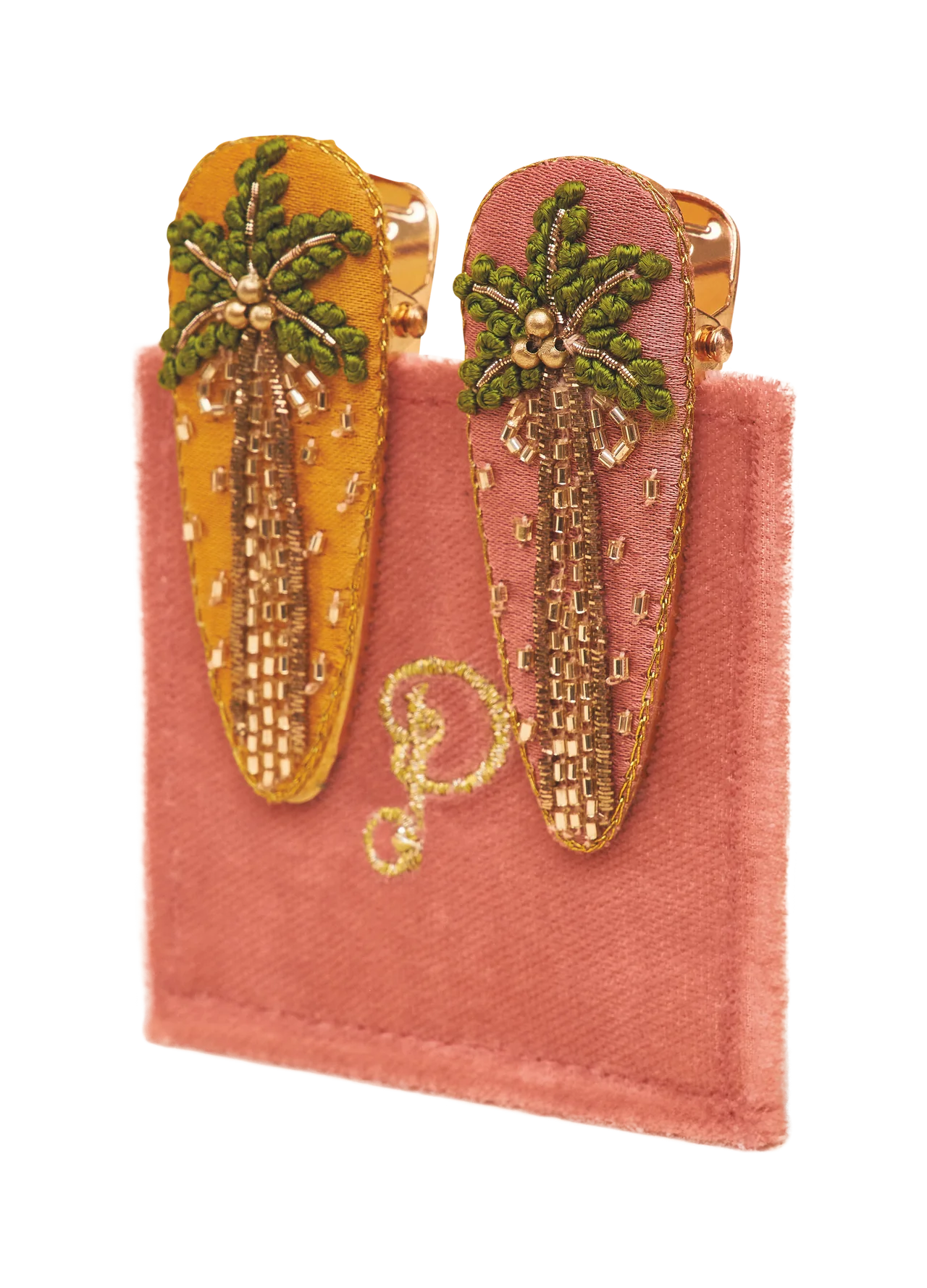 Palm Trees Hair Clips, Pack of 2