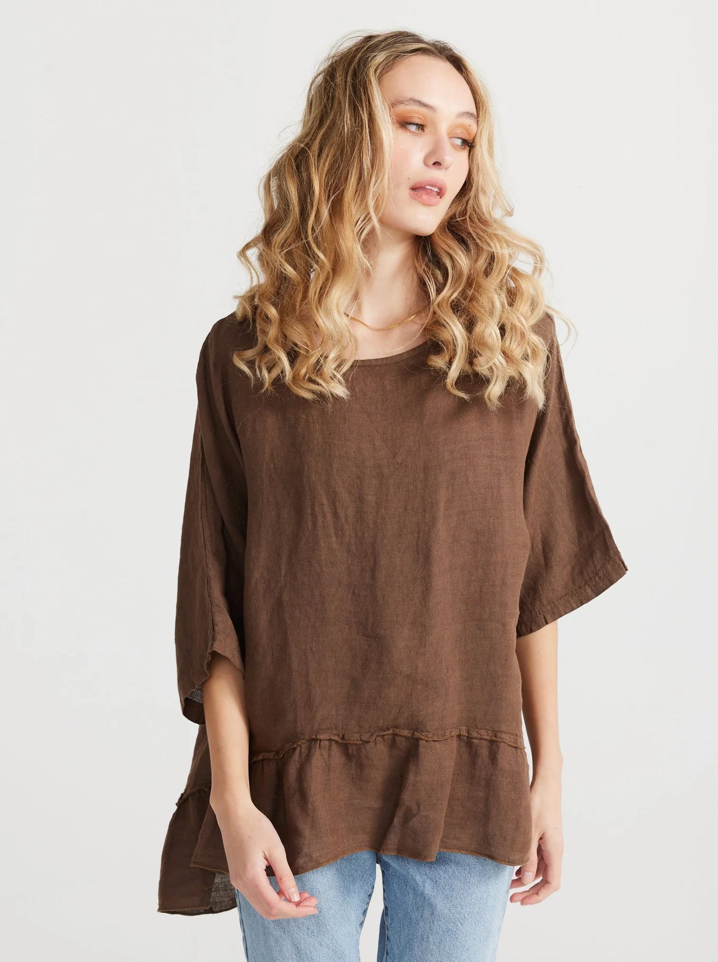 Priscilla Top - Tobacco