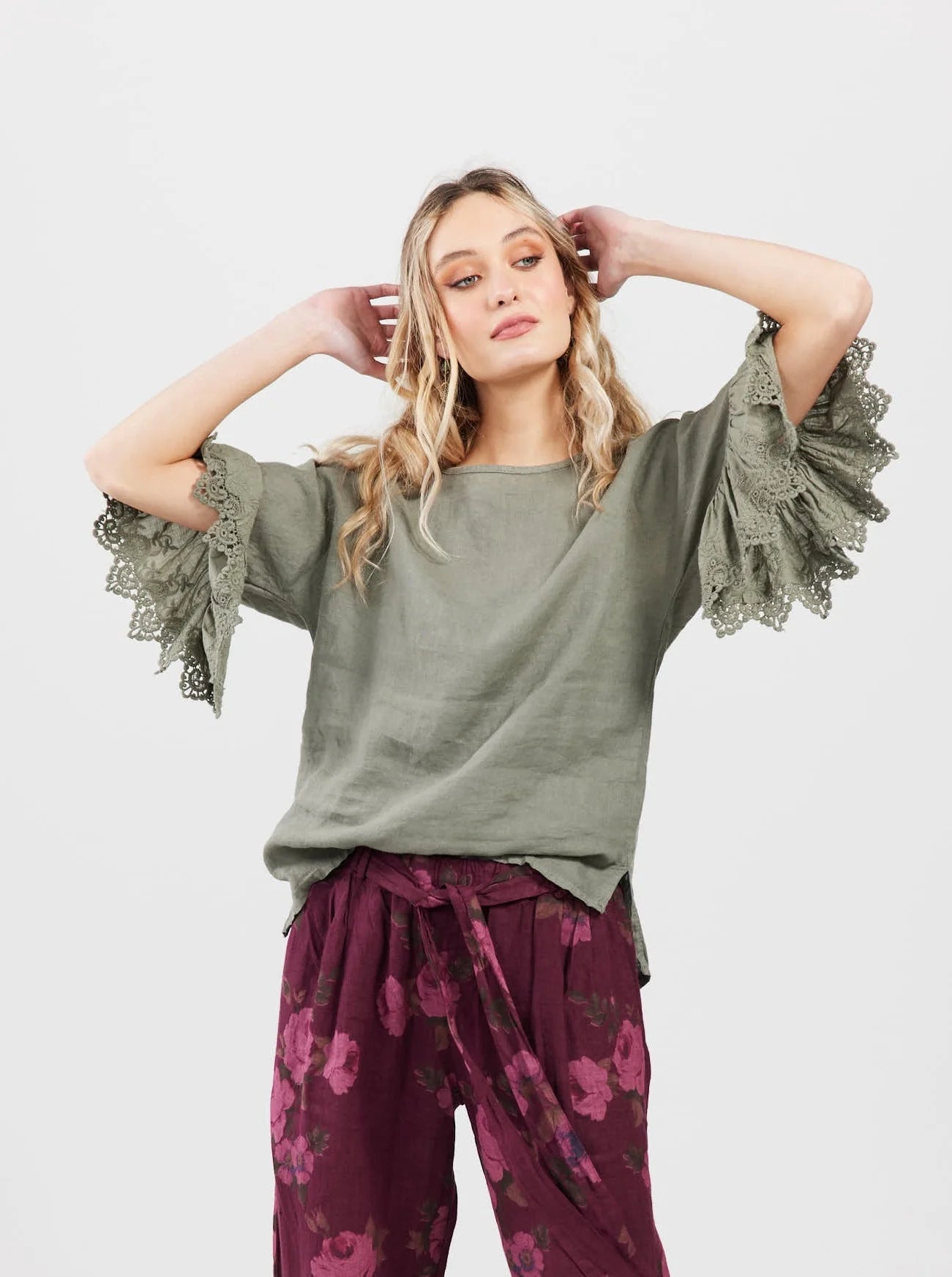 Ellie Top Khaki
