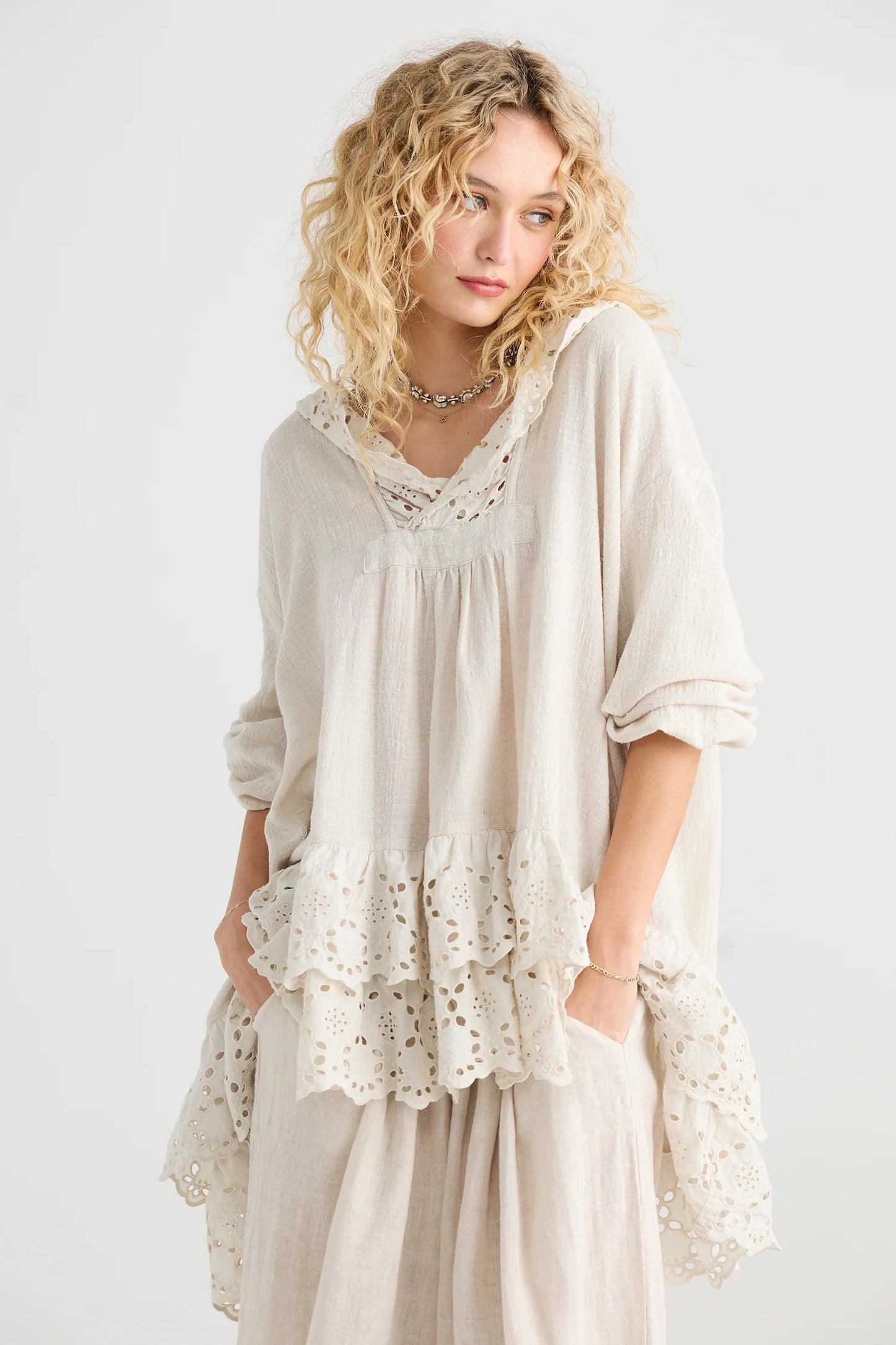 Florizel Top Antique Cream