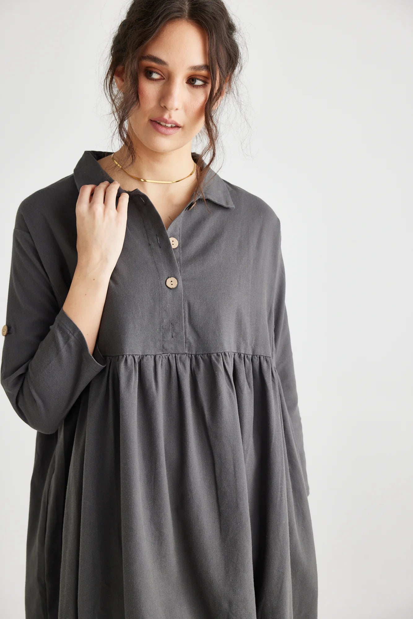 Trelise Dress Charcoal