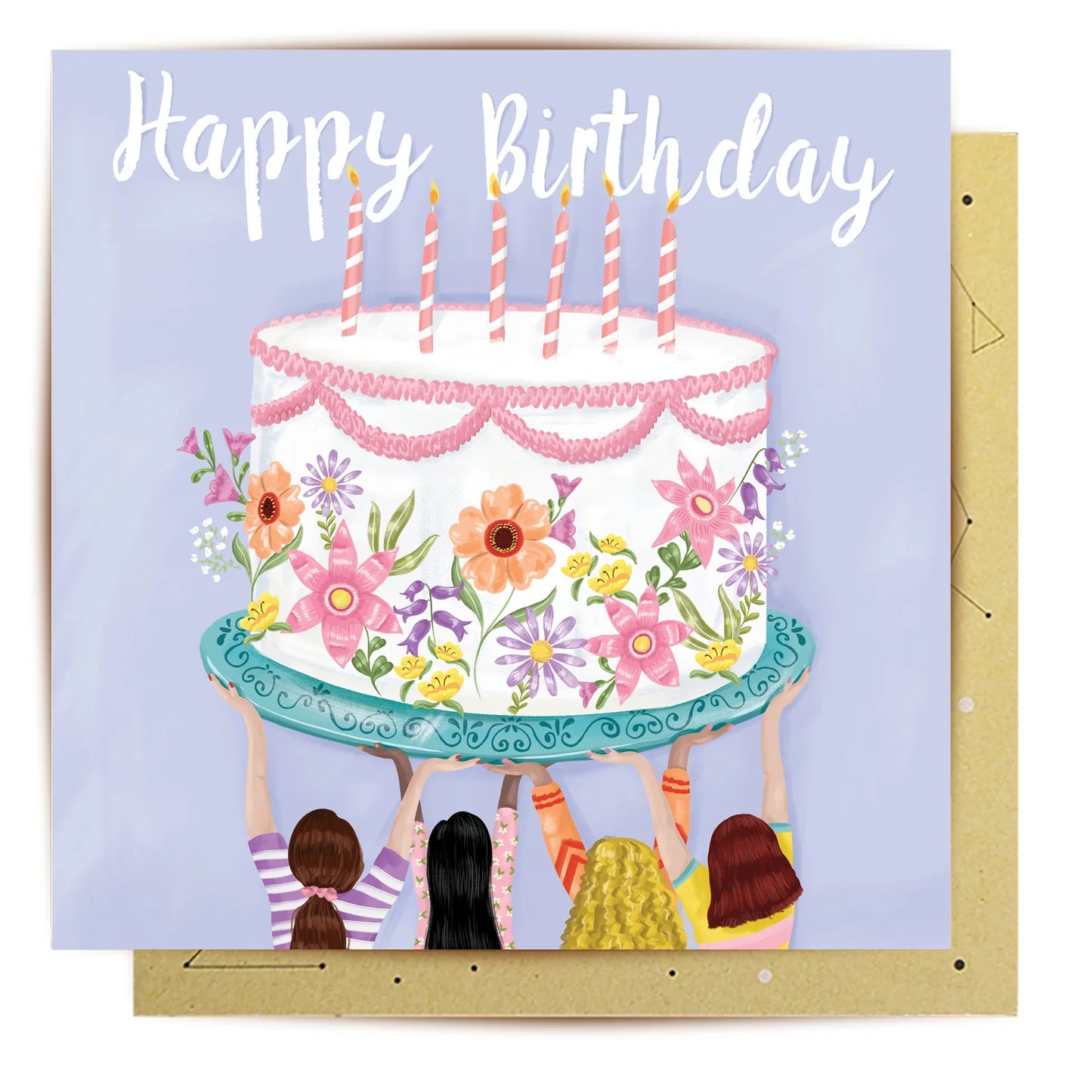 CARD - Friends and Cake