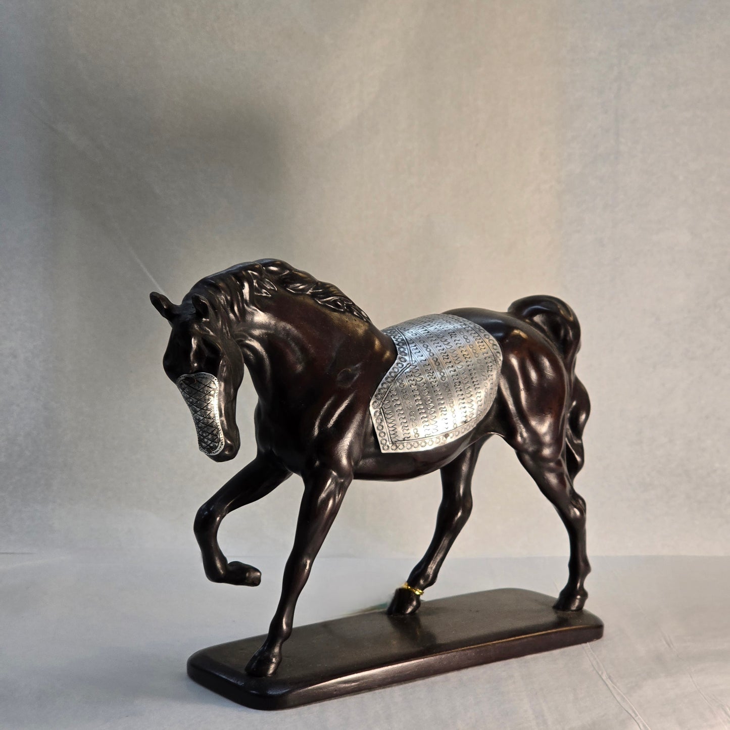 Decor Horse with Silver Saddle