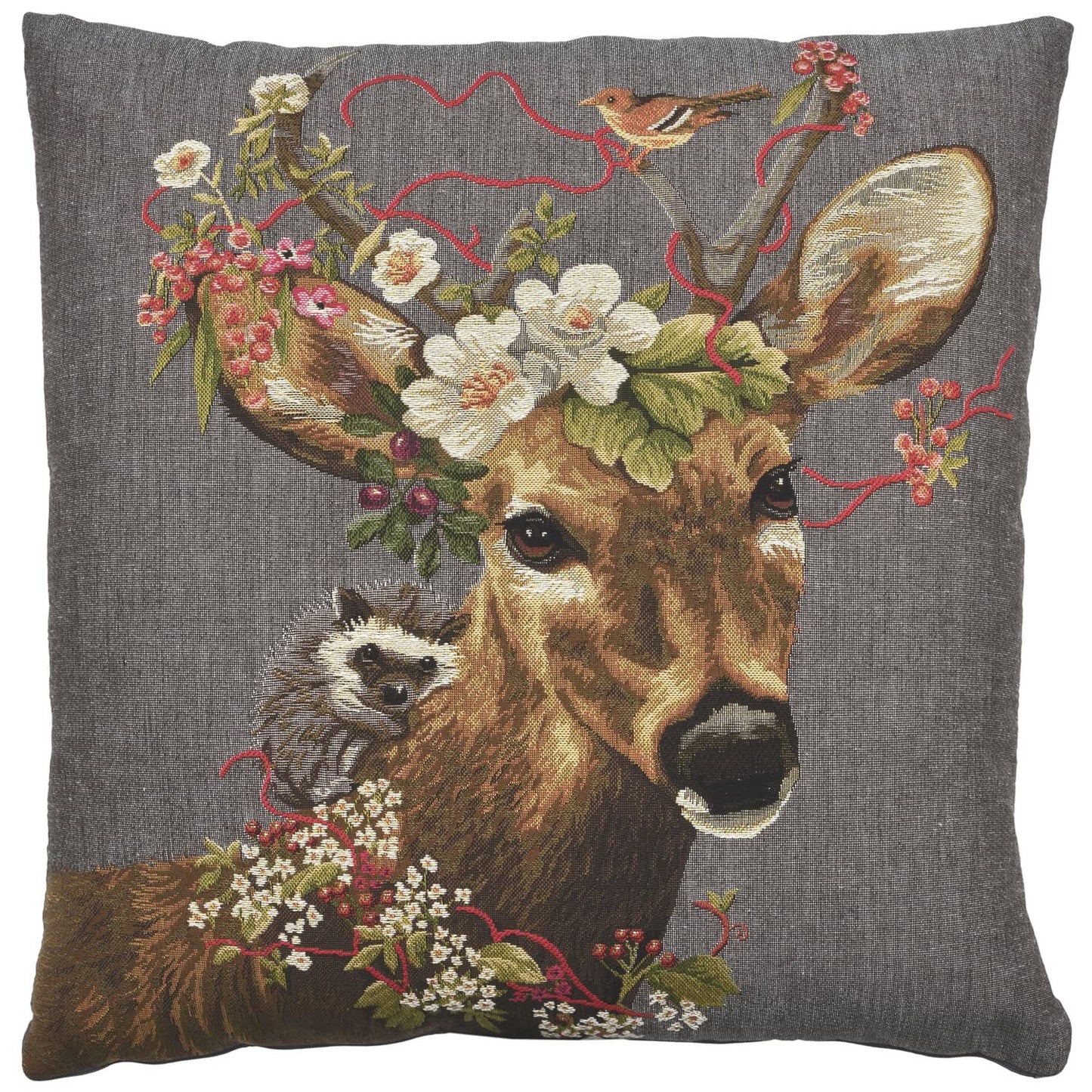 Harriet Deer - Grey Pillow
