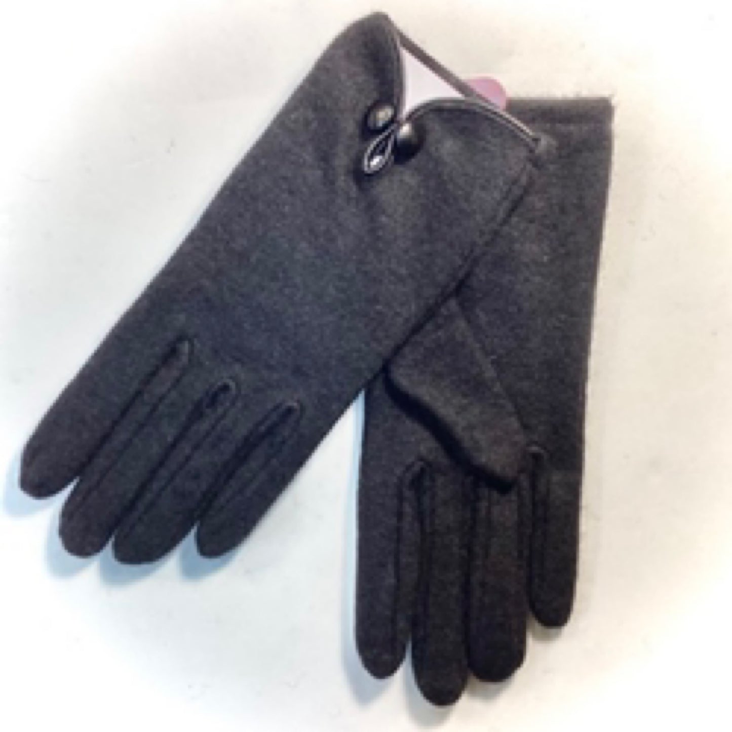 Dents Wool Gloves - Black