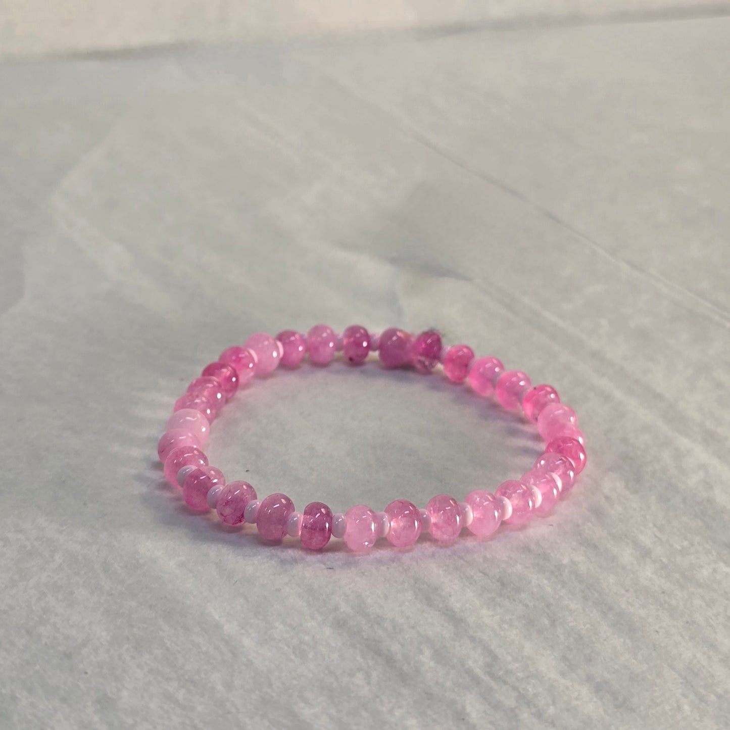 Pink Beaded Bracelet