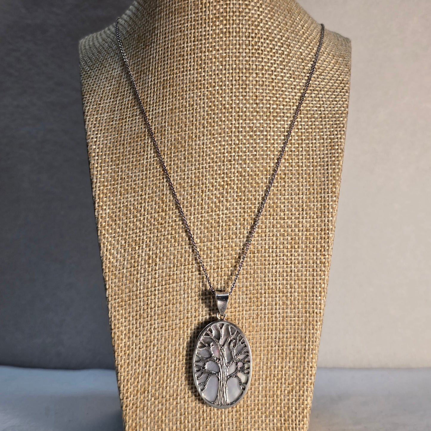 Sterling Silver Tree with Mother of Pearl