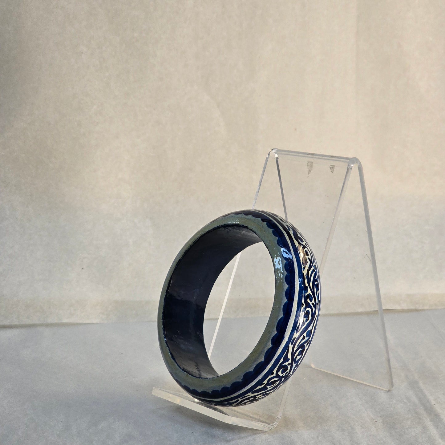 Aqua Painted Bangle
