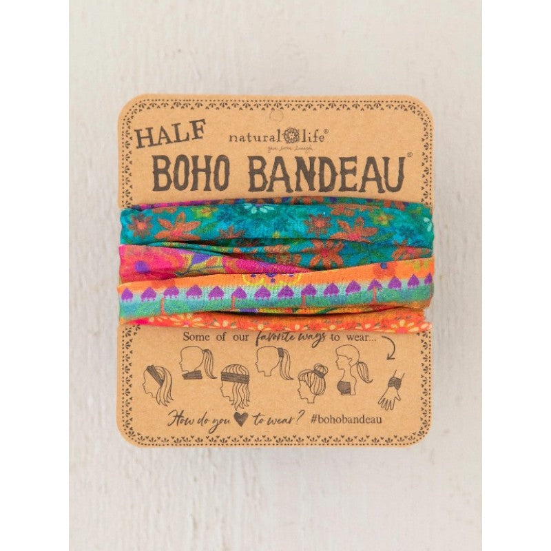 Boho Bandeau Bandana Half Bright Border
