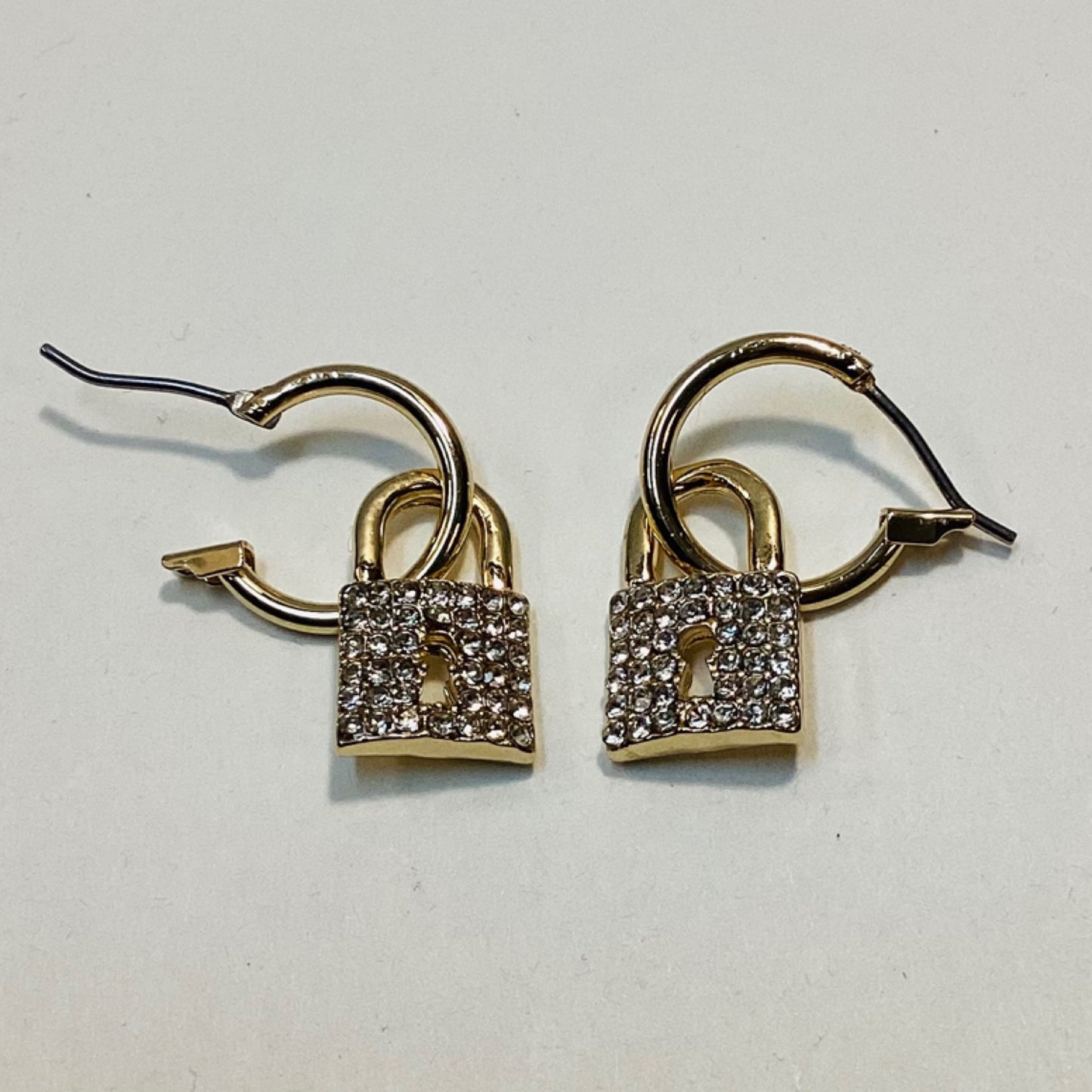 Golden Lock Earrings