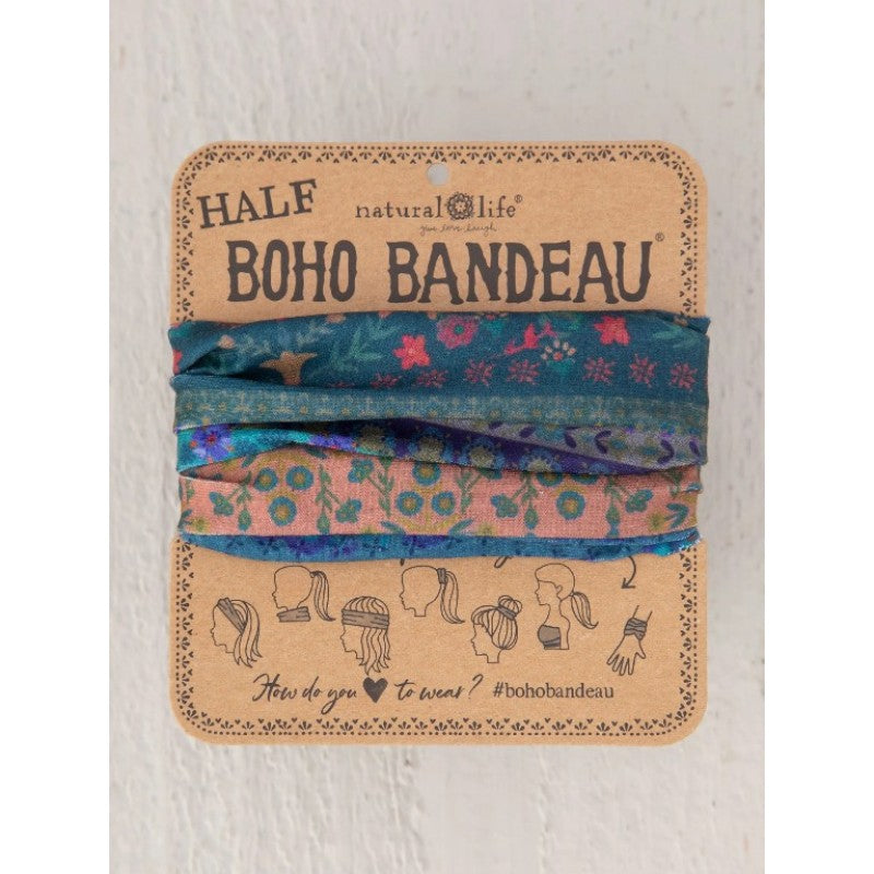 Boho Bandeau Bandana Half Folk Floral