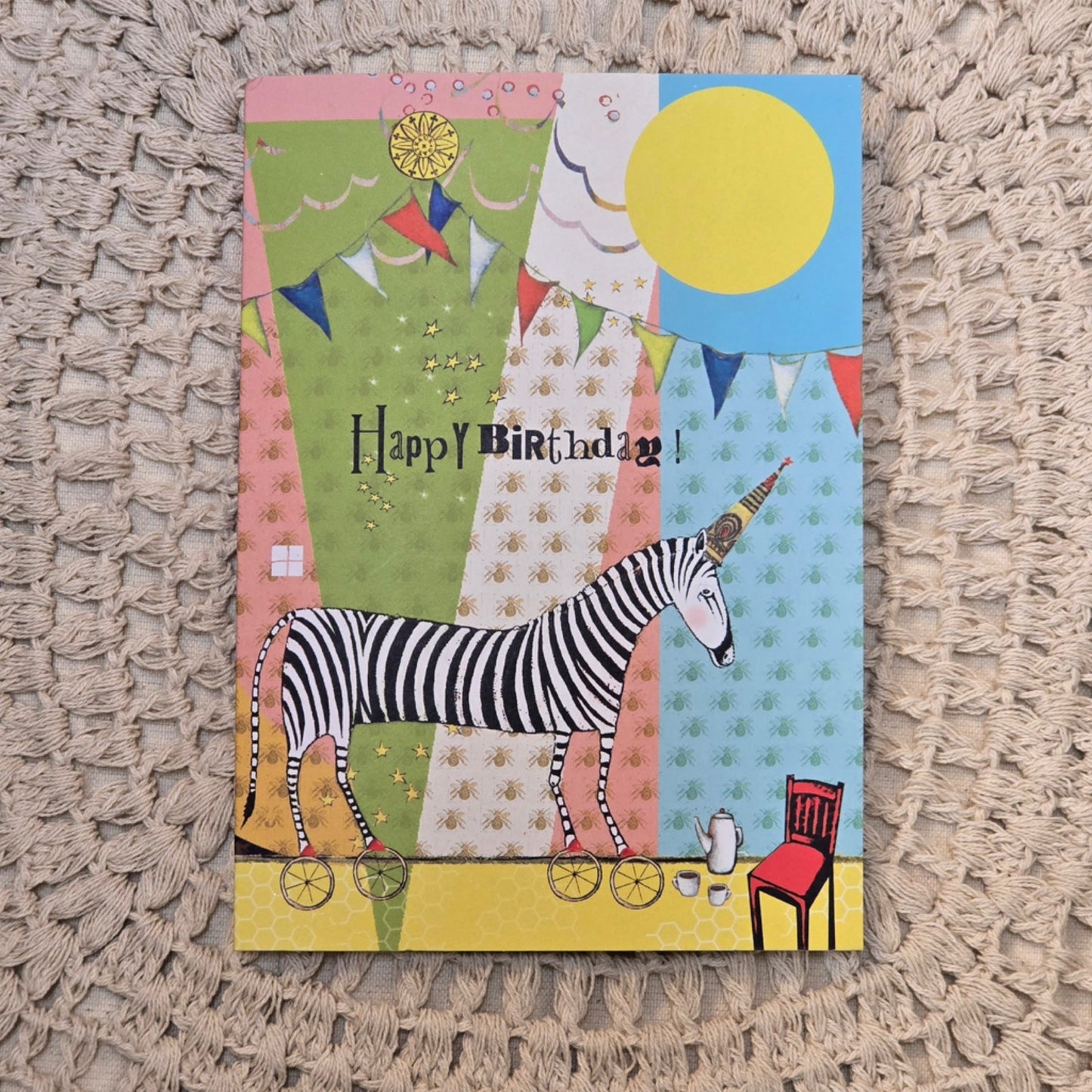 Sacredbee Card Zebra