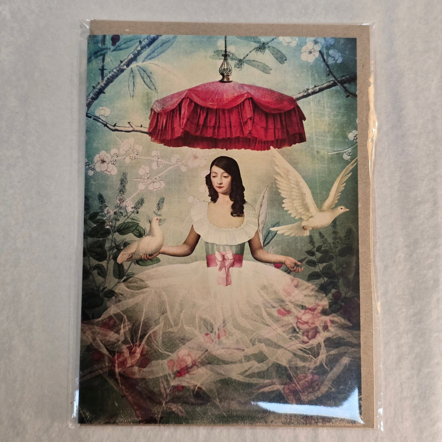 Nuovo Card - Red Umbrella
