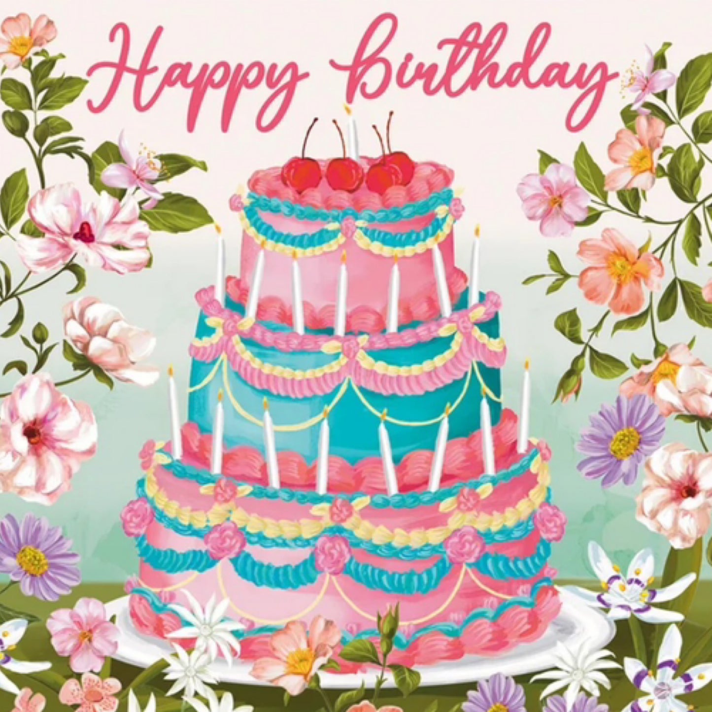 Mini Card - Happy Birthday Cake