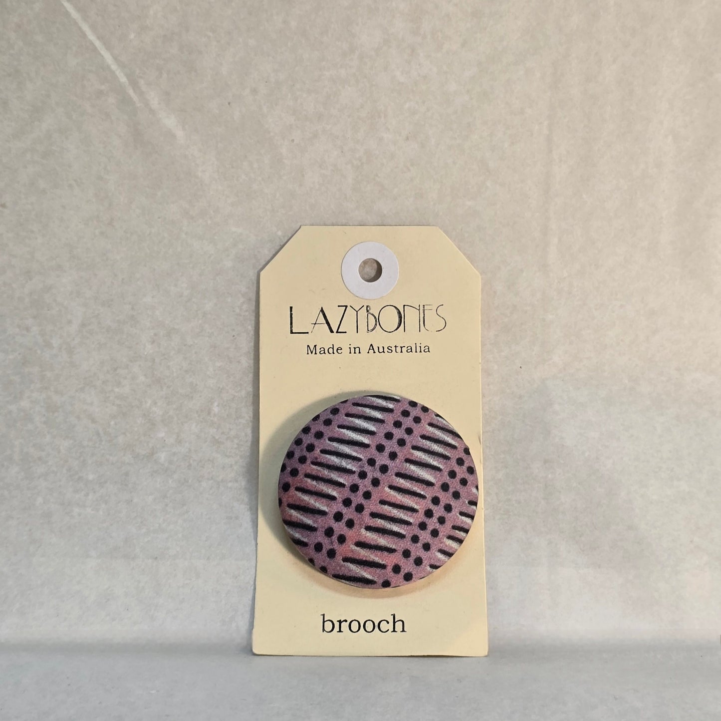 Brooch Purple Pattern Fabric