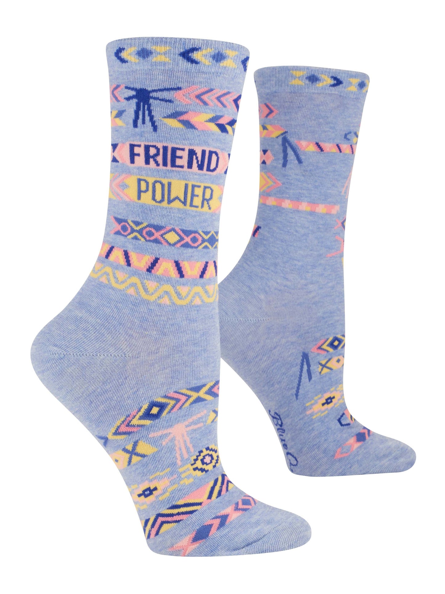 Ladies Crew Socks - Friend Power