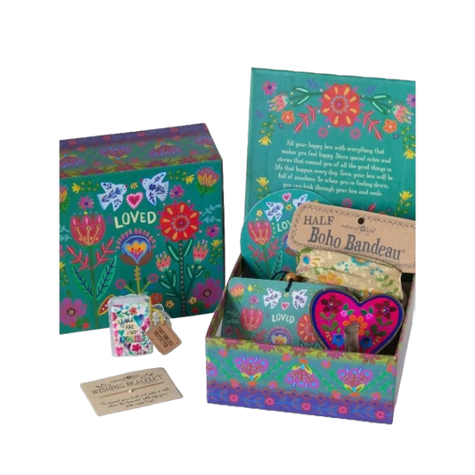 Happy Box Teal Loved