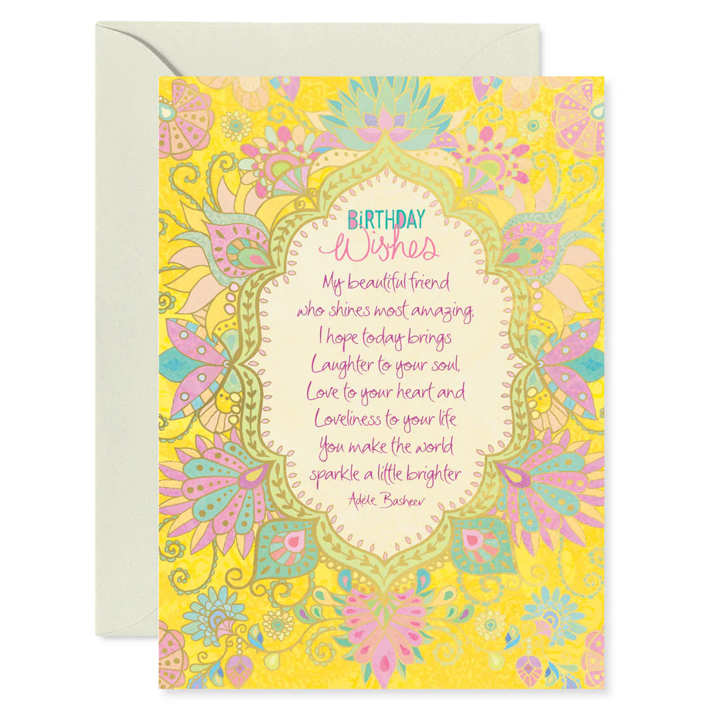 Birthday Beautiful Friend Greeting Card
