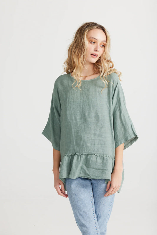 Priscilla Top - Sage Green