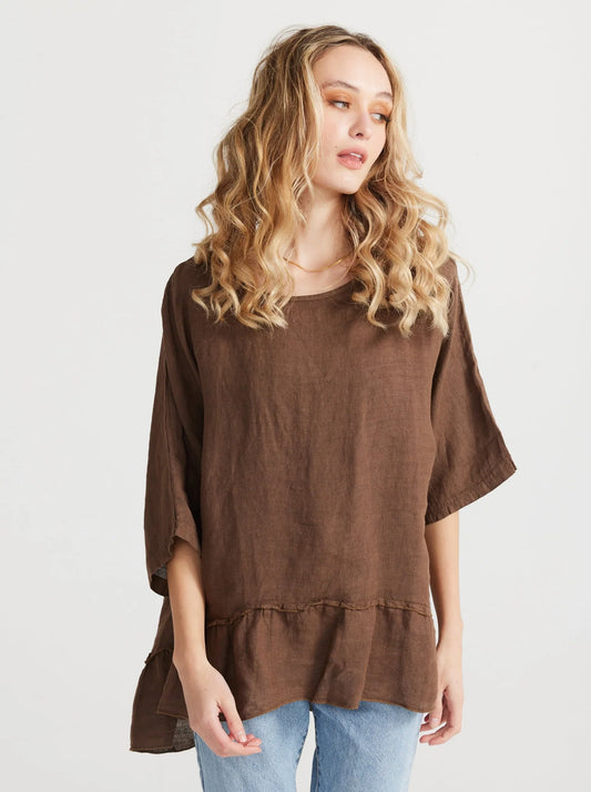 Priscilla Top - Tobacco
