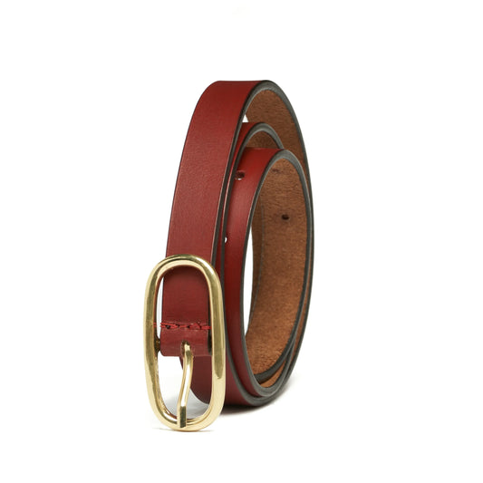 Ladies Belt - Burgundy