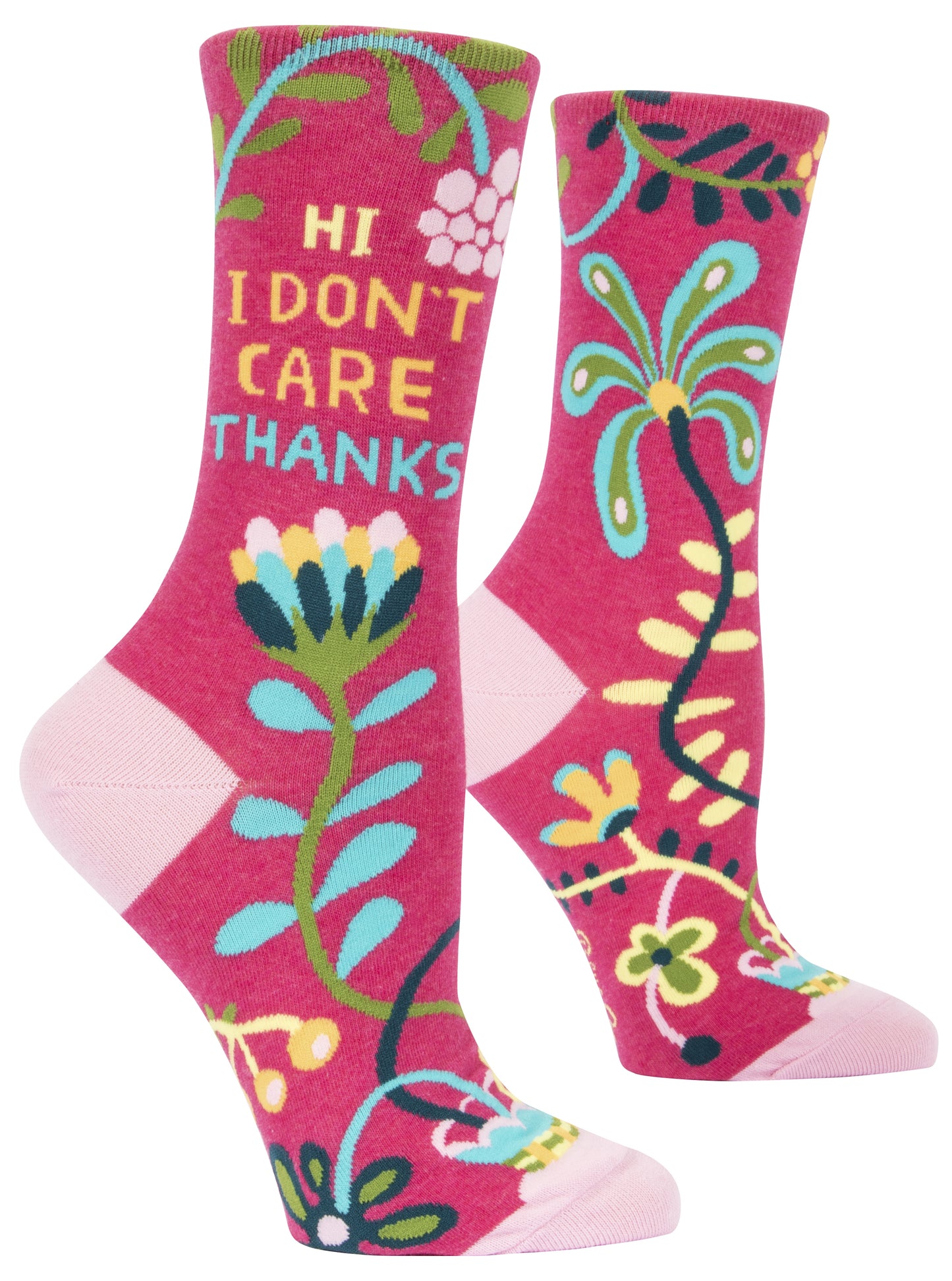 Ladies Crew Socks - I Don't Care