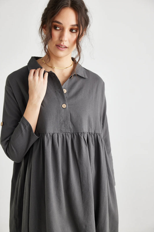 Trelise Dress Charcoal
