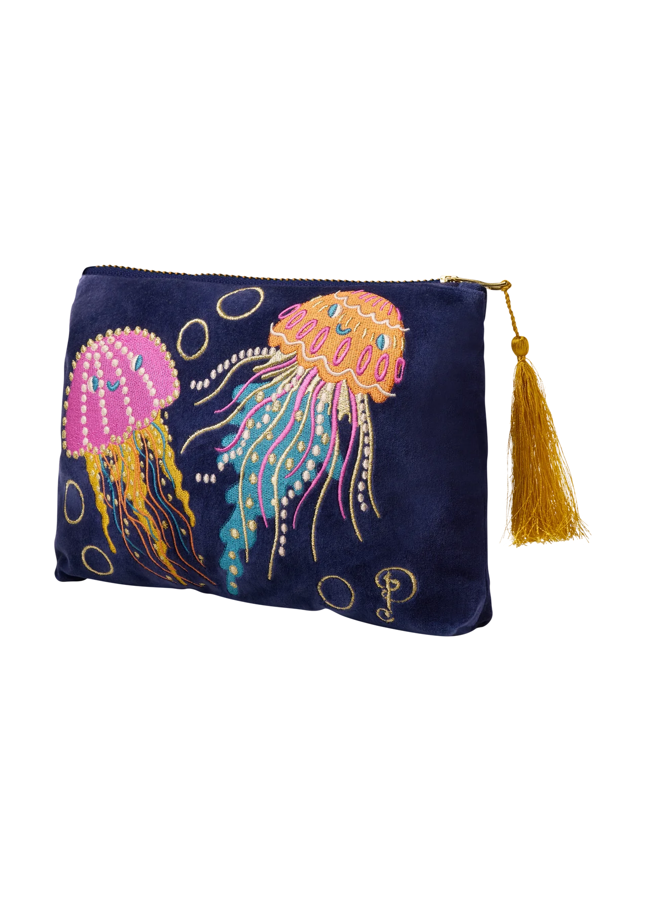 Jolly Jellies Velvet Zip Pouch