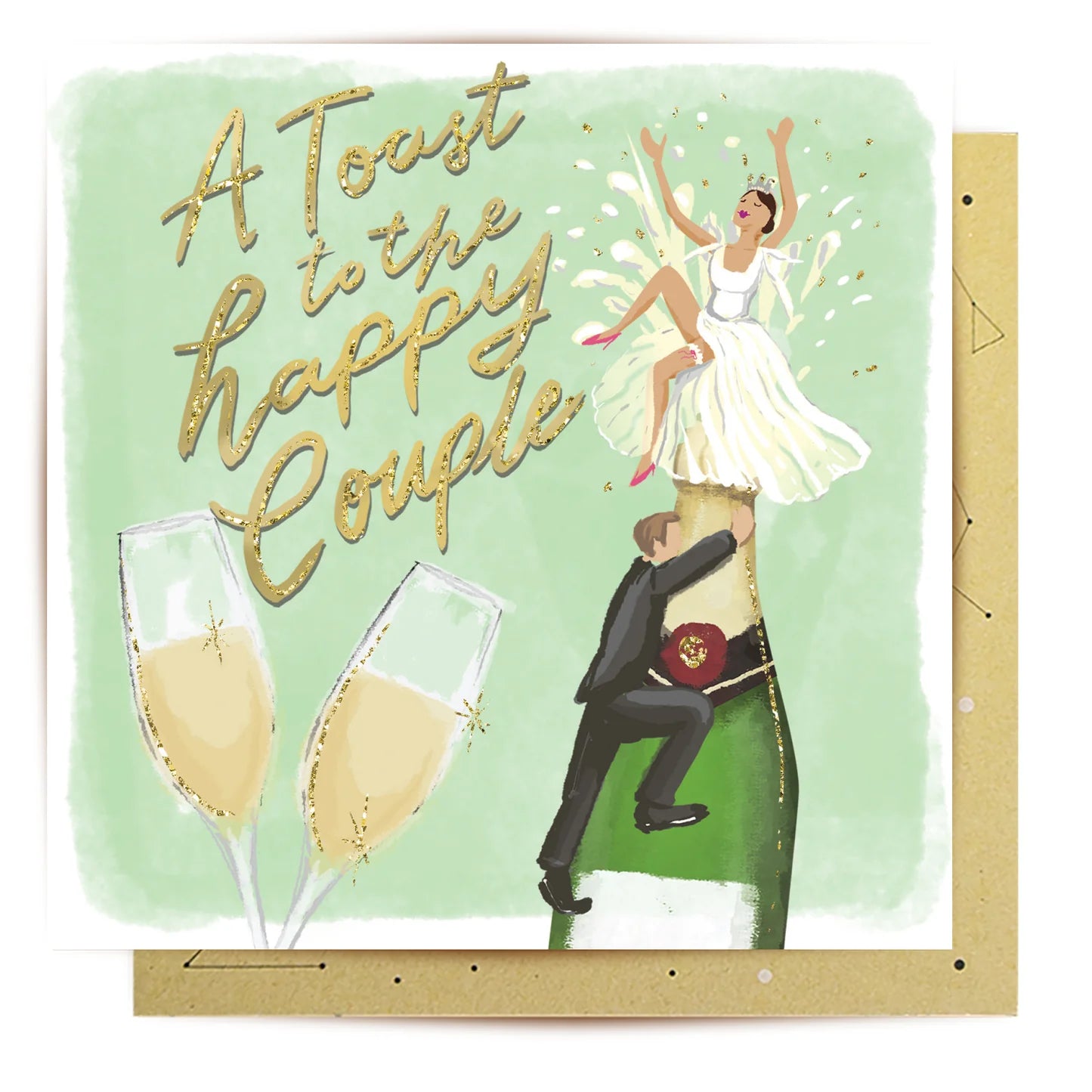 CARD - A Toast to the Happy Couple