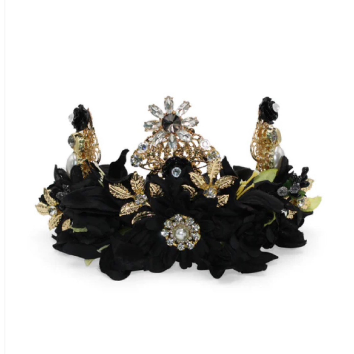 Violet Flower Crown Black