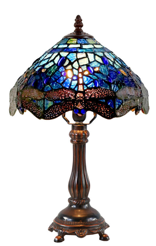 Blue Dragonfly Small Table Lamp