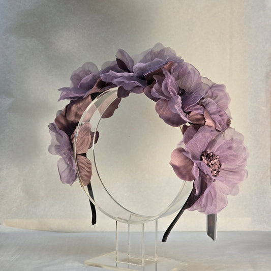 Pale Purple Floral Headpiece