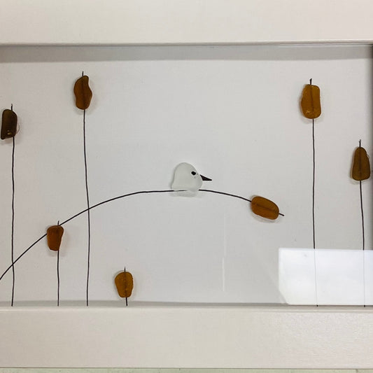 3 Little Birds Glass Artwork