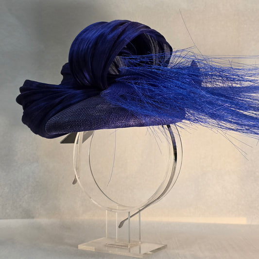 Dark Blue Fascinator