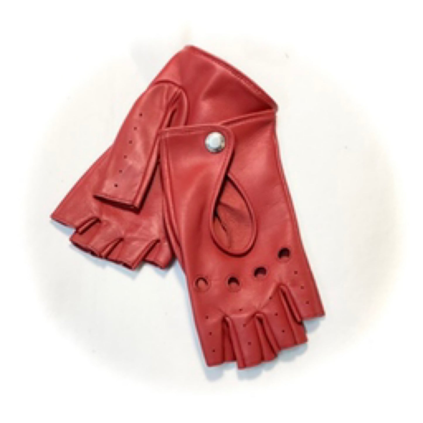 Women’s Fingerless Leather Driving Gloves