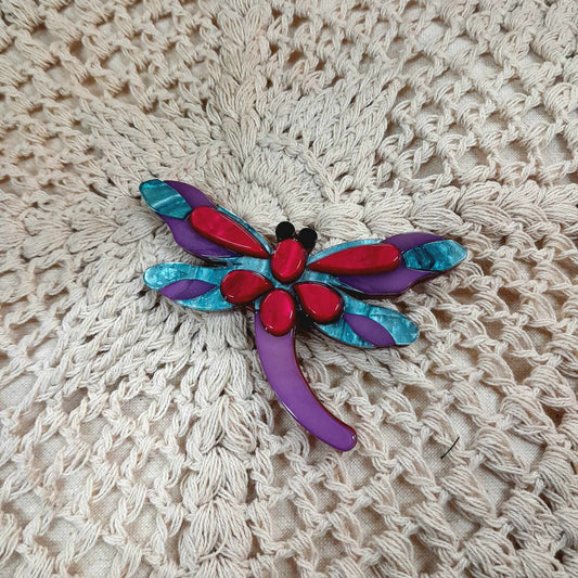 Large dragonfly brooch