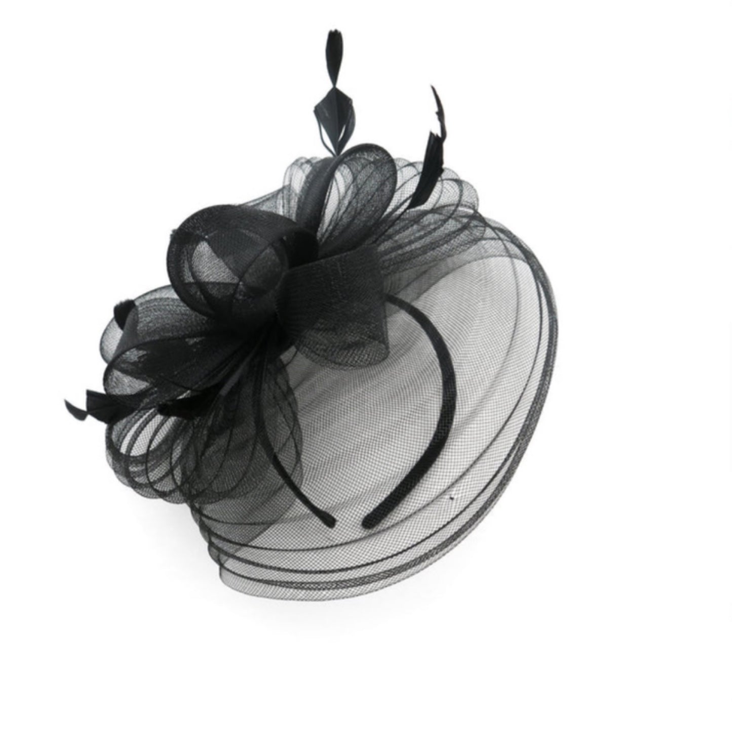 Monica Fascinator Black