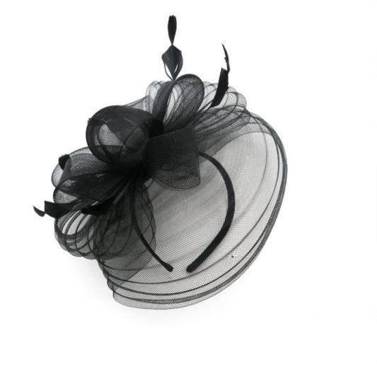 Monica Fascinator Black