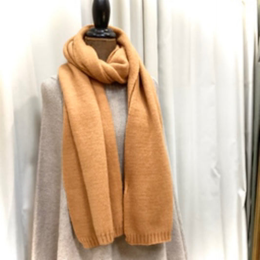 Plain Thick Scarf - Burnt Orange