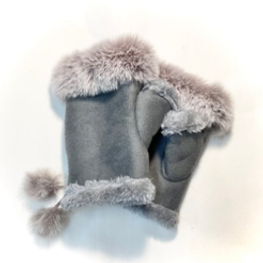 Fingerless Gloves - Grey