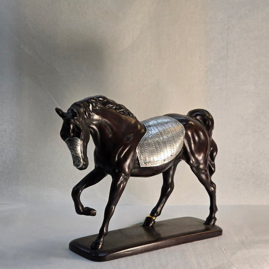 Decor Horse with Silver Saddle