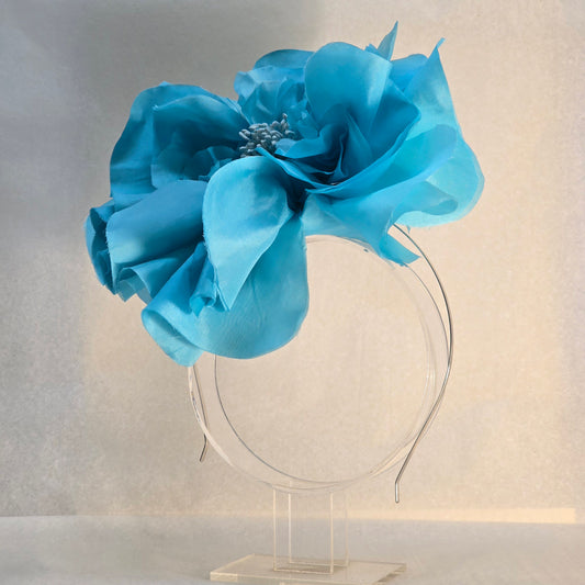 Light Ocean Blue Fascinator