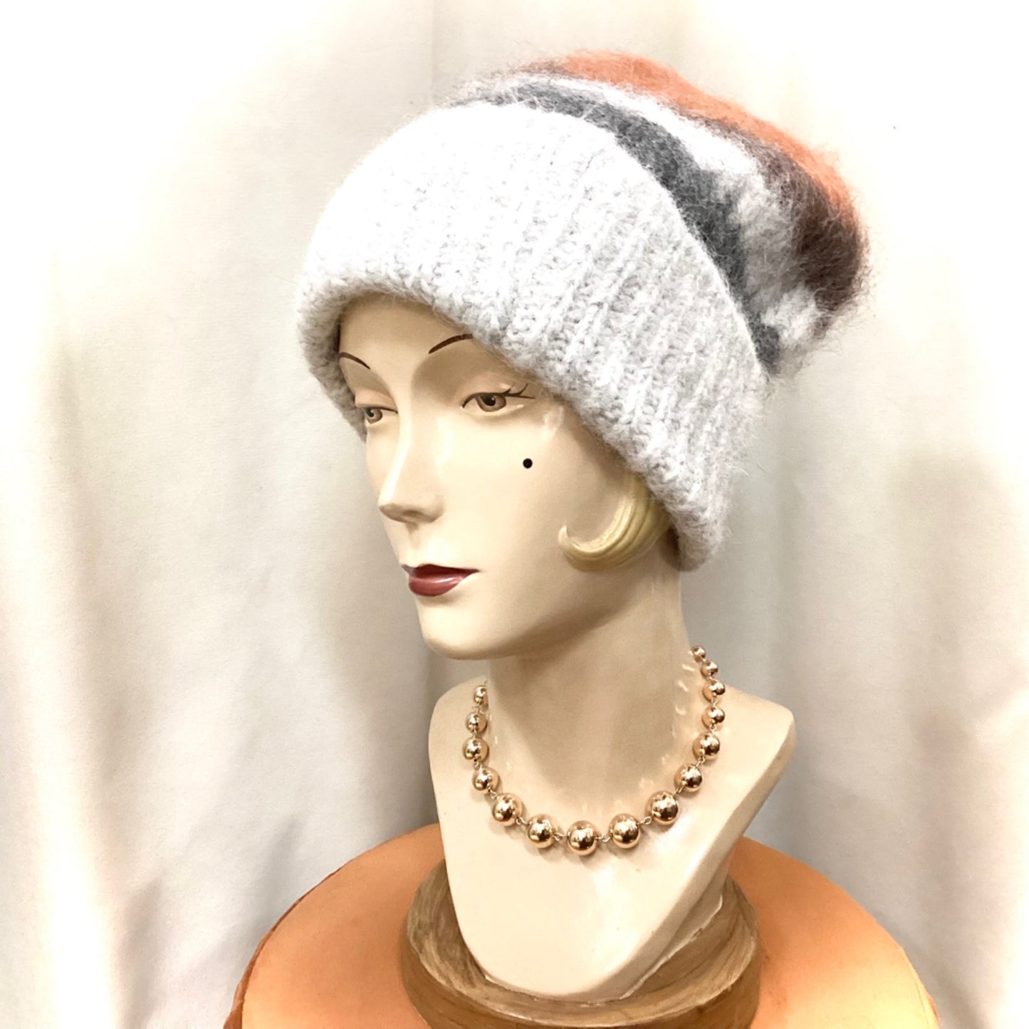 Emma Warm Beanie - Grey Multicoloured