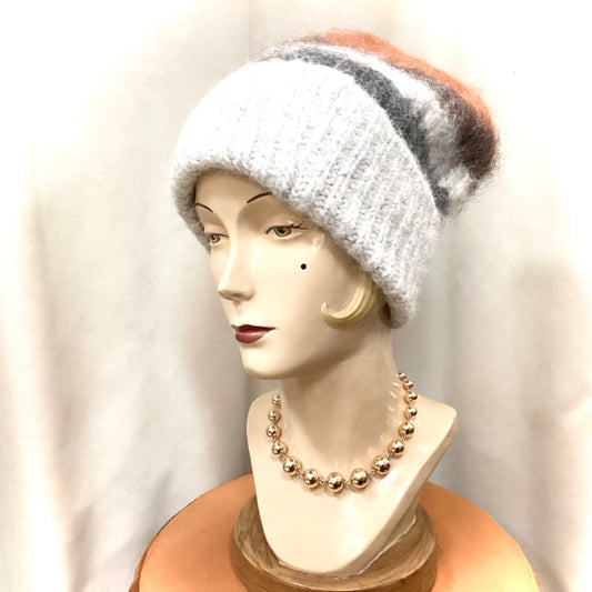 Emma Warm Beanie - Grey Multicoloured