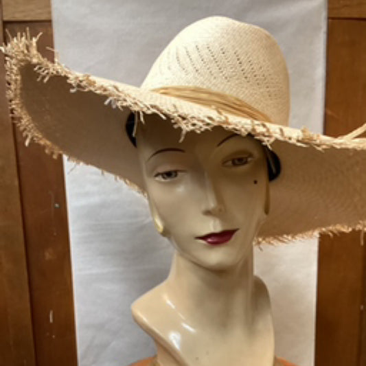 Equadorian Fedora Hat Raw Edge