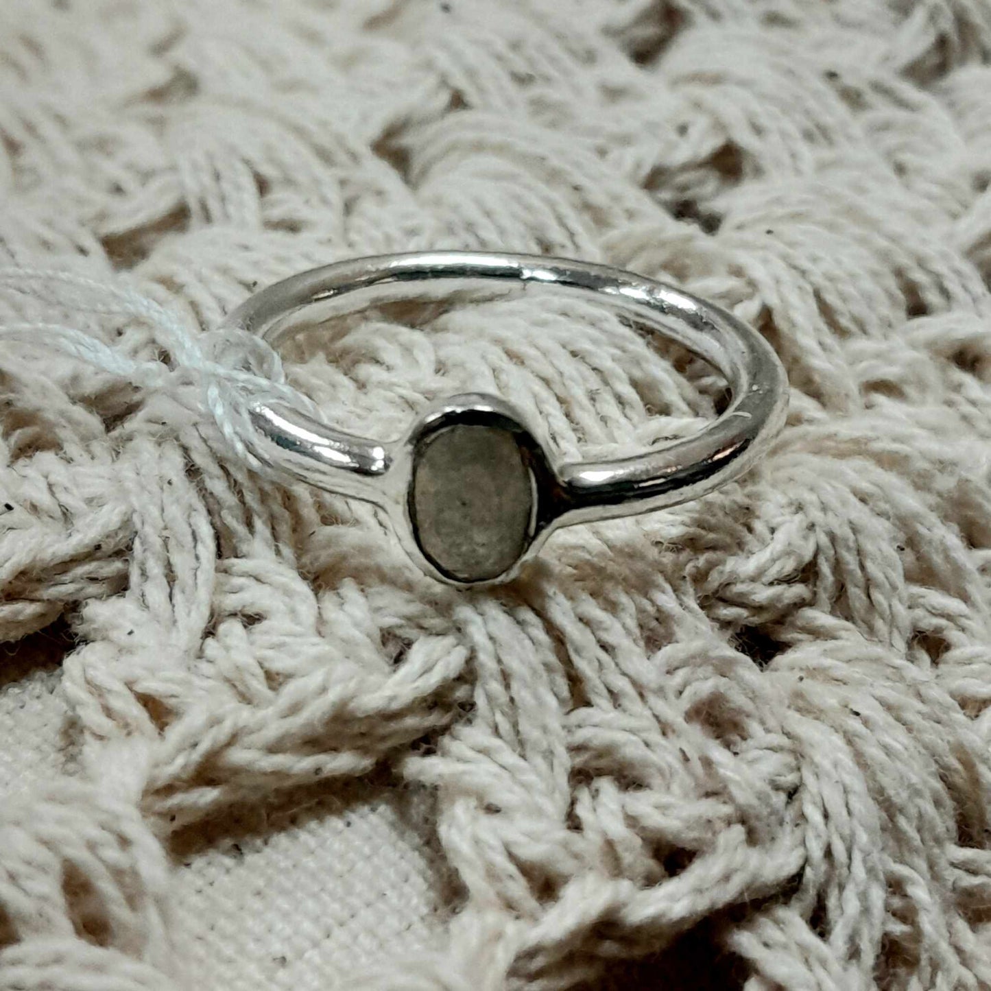 Labradorite Silver Platin Ring