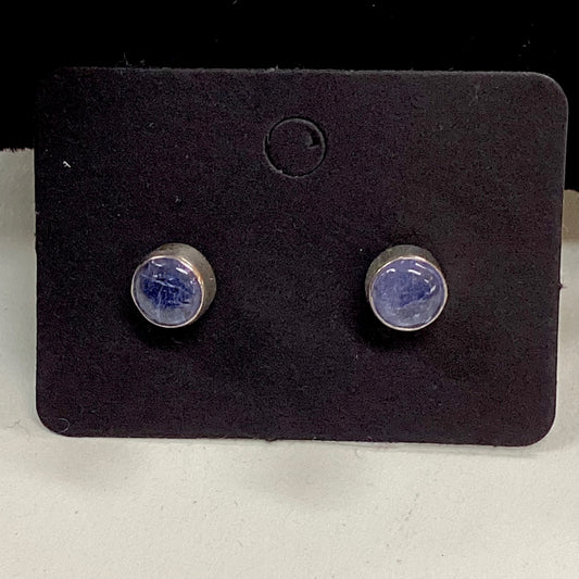 Tanzanite Crystal Sterling Silver Earrings