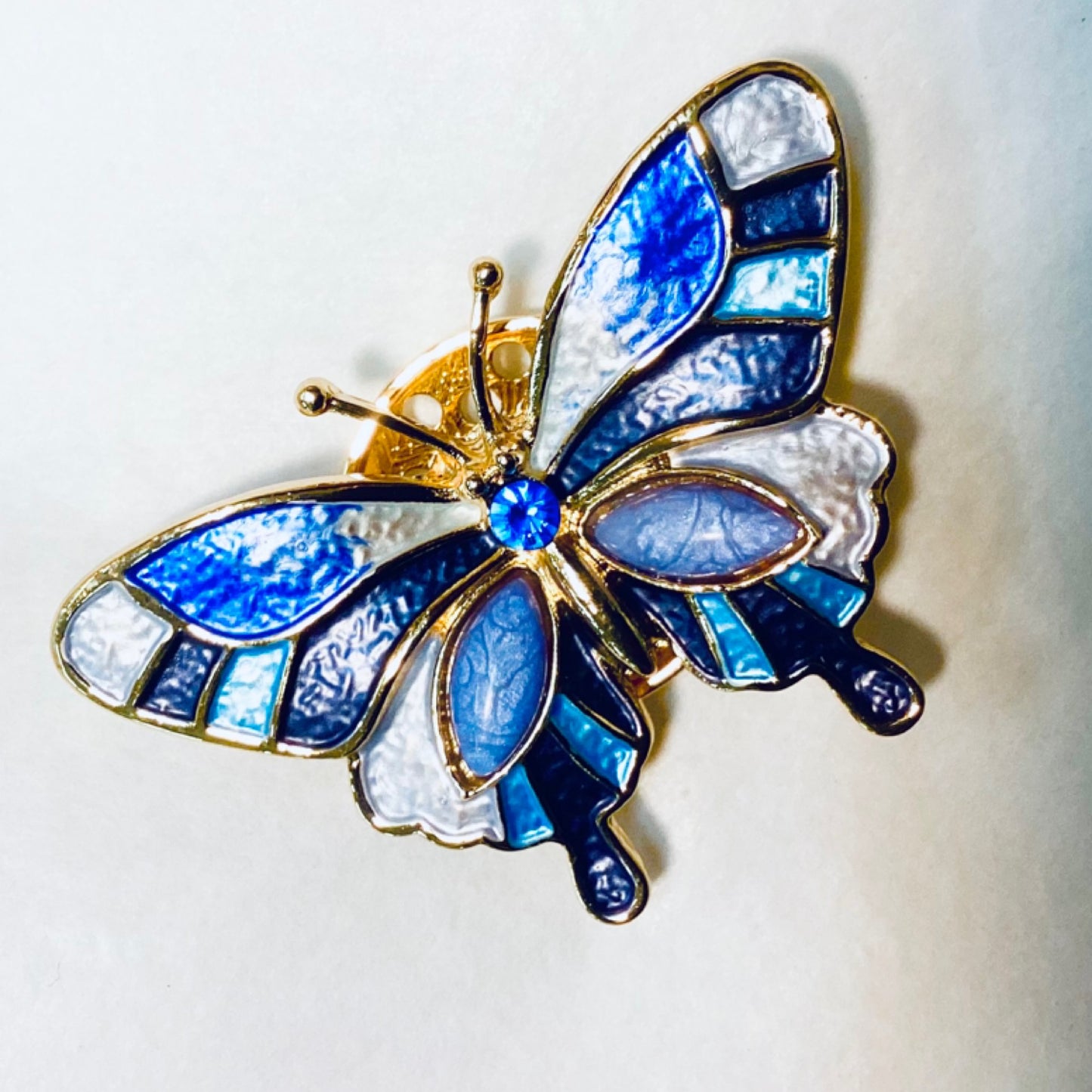 Magnet Brooch - Butterfly Blue