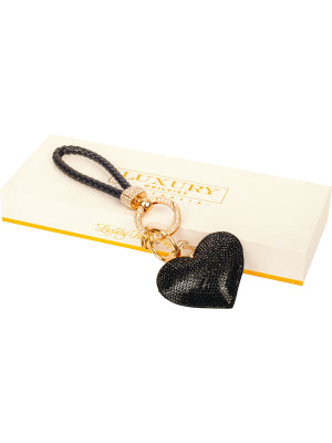 Key Ring - Black Heart