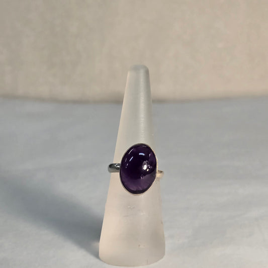 Amethyst SS Ring